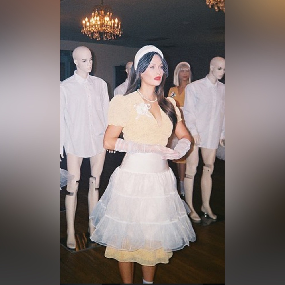 Asos New Look Puff Sleeve Midi Dress - Kacey Musgraves Halloween Costume
